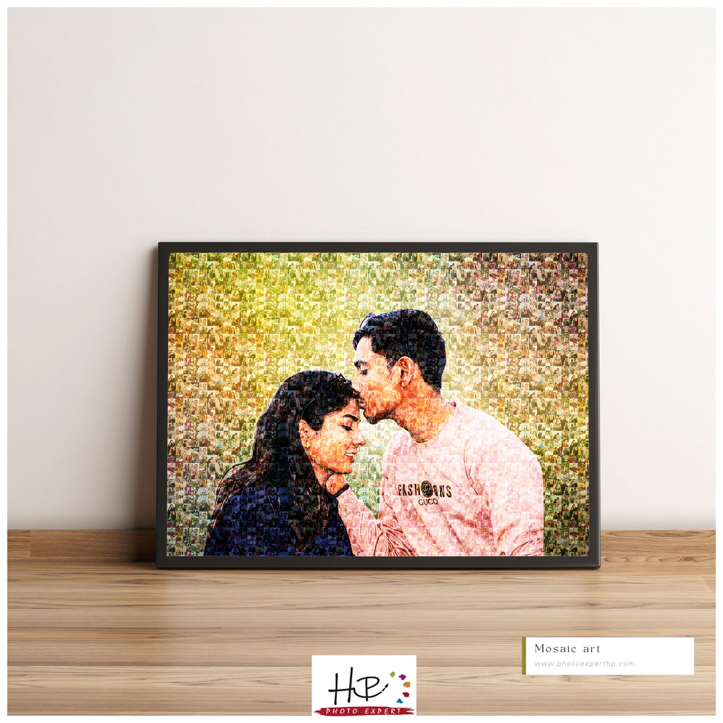 Personalized Photo Mosaic Frame - A Unique Gift for Cherished Memories
