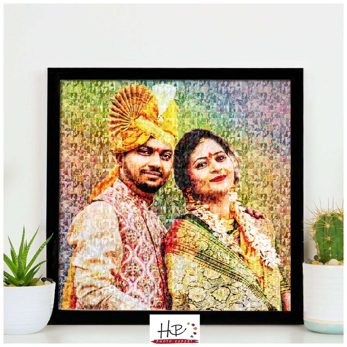 Personalized Photo Mosaic Frame - A Unique Gift for Cherished Memories